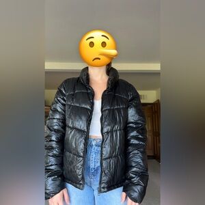 Black Urban Bliss Puffer Jacket